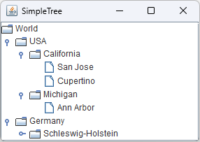 不带连接线的树