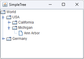 折叠和展开的子树